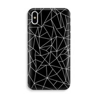 Geometrische lijnen wit: iPhone XS Tough Case