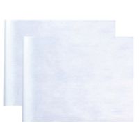 Bruiloft loper op rol - 2x - wit - 30 cm x 10 m - non woven polyester