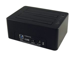 LC-Power LC-DOCK-U3-CR basisstation voor opslagstations USB 3.2 Gen 1 (3.1 Gen 1) Type-A Zwart