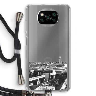 Marrakech Skyline : Xiaomi Poco X3 NFC Transparant Hoesje met koord