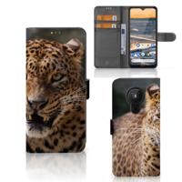 Nokia 5.3 | Telefoonhoesje | Met pasjeshouder | Luipaard