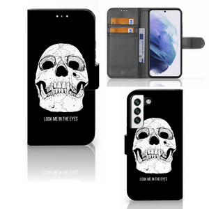 Telefoonhoesje met Naam Samsung Galaxy S22 Skull Eyes