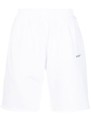 Off-White short de sport à imprimé Scribble Diag - Blanc