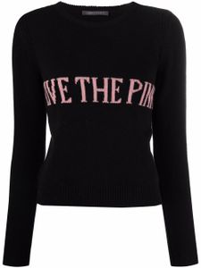 Alberta Ferretti pull en maille intarsia - Noir