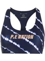 P.E Nation brassière de sport à motif tie-dye - Bleu - thumbnail