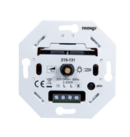 LED dimmer 2-350W universeel toepasbaar in bestaande hotelschakeling draaidruk dimmer Tronix 215-131