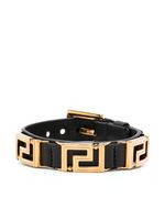 Versace bracelet Greca Goddess en cuir - Noir - thumbnail