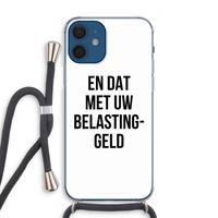 Belastinggeld: iPhone 12 Transparant Hoesje met koord