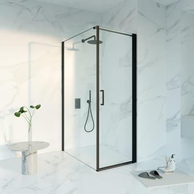 Fortifura Galeria Douchecabine - 70x120x200 - Profiel veiligheidsglas - anti kalk - mat zwart SW1122474/SW797917/SW797905