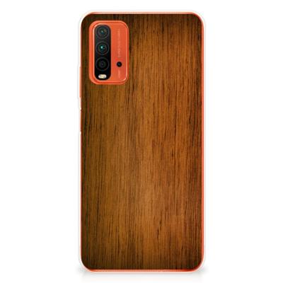 Xiaomi Poco M3 | Bumper Hoesje | Donker Hout