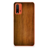 Xiaomi Poco M3 | Bumper Hoesje | Donker Hout