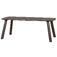 WOOOD Deens Ovale Eettafel 'Tablo' Eikenhout, 180 x 100cm, kleur Mystic Bruin