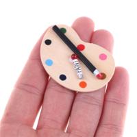 3 stuks mini Doll House rekwisieten Pocket meubilair accessoires simulatie bord kleurenpalet