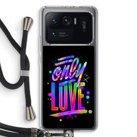 Only Love: Xiaomi Mi 11 Ultra Transparant Hoesje met koord Only Love: Xiaomi Mi 11 Ultra Transparant Hoesje met koord