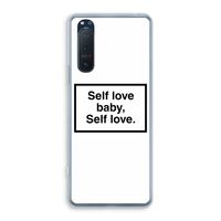 Self love: Sony Xperia 5 II Transparant Hoesje