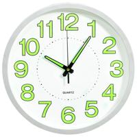 VidaXL Wandklok lichtgevend 30 cm wit