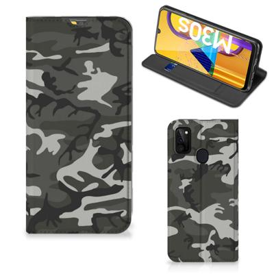 Samsung Galaxy M30s | M21 | Hoesje met Magneet | Army Light