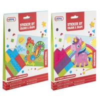 Moxy stickeren op kleur en vorm, 12 vel