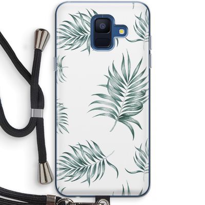 Simple leaves: Samsung Galaxy A6 (2018) Transparant Hoesje met koord