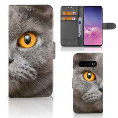 Telefoonhoesje | Met pasjeshouder | Samsung Galaxy S10 Britse Korthaar
