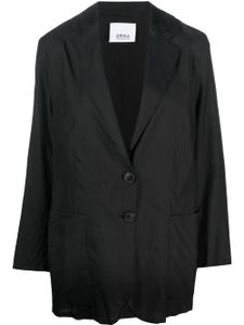 Erika Cavallini blazer oversize à simple boutonnage - Noir