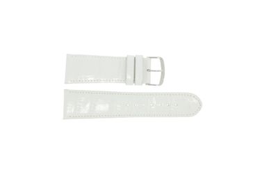 Horlogeband Universeel 61324.32W Leder Wit 32mm