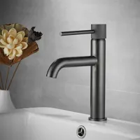 Zwarte Wastafelkraan | Messing | Enkele Handgreep - Modern & Elegant
