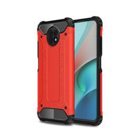 Lunso - Armor Guard backcover hoes - Xiaomi Redmi Note 9  - Rood