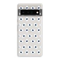 Eyes pattern: Google Pixel 6 Pro Transparant Hoesje