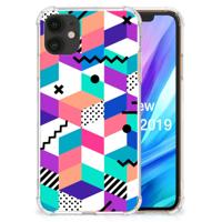 Apple iPhone 11 Shockproof Case Blokken Kleurrijk