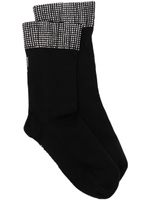 Wolford x Sergio Rossi chaussettes à ornements en cristal - Noir Wolford x Sergio Rossi chaussettes à ornements en cristal - Noir