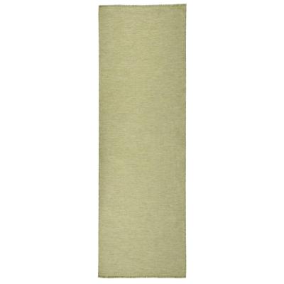 VidaXL Buitenkleed platgeweven 80x250 cm groen