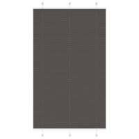 Plissé rolgordijn 120x200cm stofbreedte 119,4cm polyester zwart