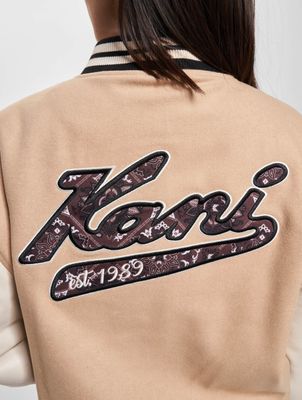 Karl Kani / Baseball jack Retro Patch Block College in beige Karl Kani / Baseball jack Retro Patch Block College in beige