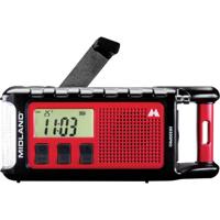 Midland ER 300 Pro Noodradio AM, VHF (FM) Bluetooth, Noodradio, FM, Middengolf, USB Handslinger, Zonnepaneel, Powerbankfunctie, Zaklamp, Stofvast, Oplaadbaar,