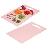 Plasticforte Keuken Snijplank - 2x - oud roze - 36 x 24 cm - kunststof - voor groente, fruit, vlees