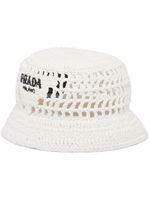 Prada bob en raphia - Blanc