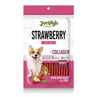 Jerhigh strawberry sticks met kip en collageen Jerhigh strawberry sticks met kip en collageen