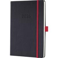 Sigel C2608 Weekkalender Conceptum 2026 Hardcover DIN A5 Zwart, Rood 1 stuk(s) Aantal paginas: 192