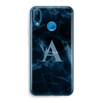 Midnight Marble: Huawei P20 Lite Transparant Hoesje