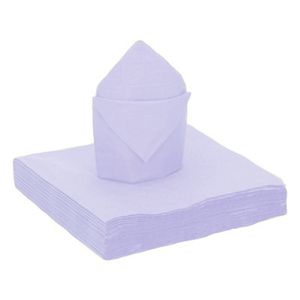 25x stuks feest servetten lila paars - 40 x 40 cm - papier
