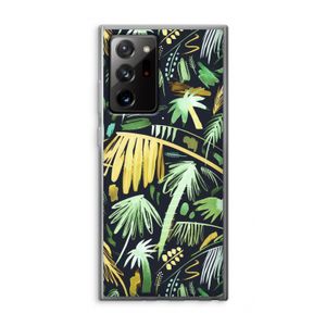 Tropical Palms Dark: Samsung Galaxy Note 20 Ultra / Note 20 Ultra 5G Transparant Hoesje