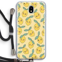Citroenen: Samsung Galaxy J5 (2017) Transparant Hoesje met koord