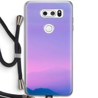 Sunset pastel: LG V30 Transparant Hoesje met koord