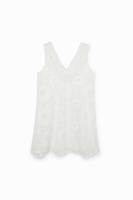 Mini-jurk van kant - WHITE - L