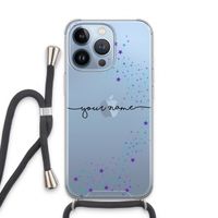 Sterren: iPhone 13 Pro Transparant Hoesje met koord