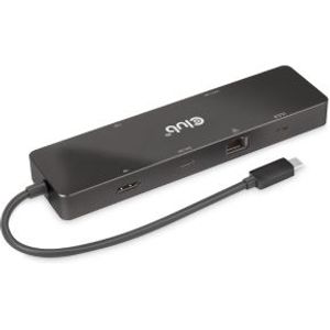 CLUB3D USB3.2 Gen2 Type-C, 6-in-1 Dual Displays Portable Dock with USB Type-C Video 4K60Hz