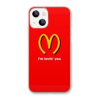 I'm lovin' you: iPhone 13 Transparant Hoesje