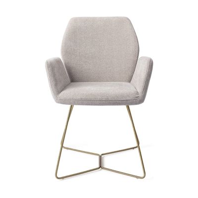 Jesper Home Misaki eetkamerstoel Pretty Plaster beehive gold