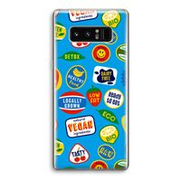 Fruitsticker: Samsung Galaxy Note 8 Transparant Hoesje
